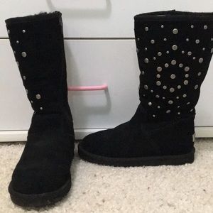 Black stoned Ugg Boots